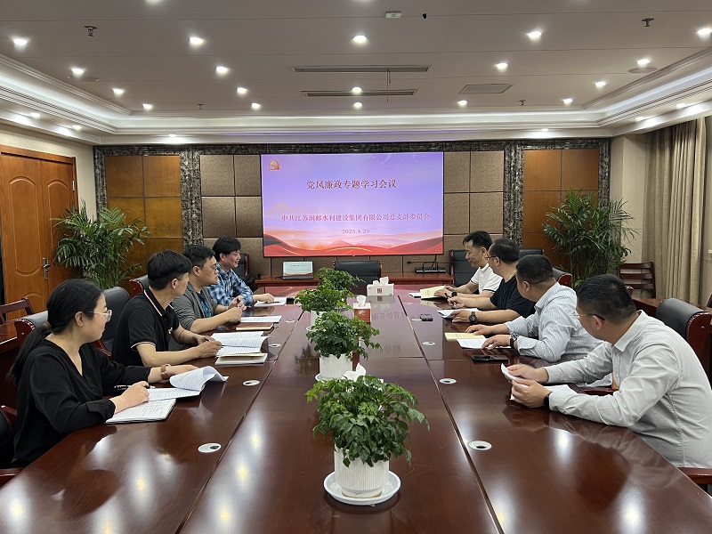 水建集团党总支开展党风廉政专题学习会议